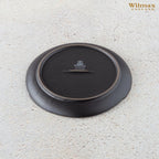 Wilmax Runder Teller 15,5 cm Schwarz aus Porzellan