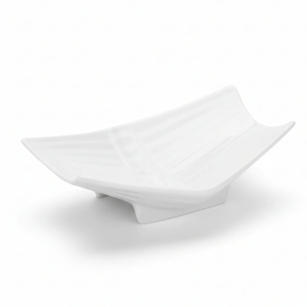 Wilmax Brotvase 23 cm Weiß aus Porzellan