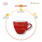 Wilmax Tasse 300 ml Rot aus Porzellan