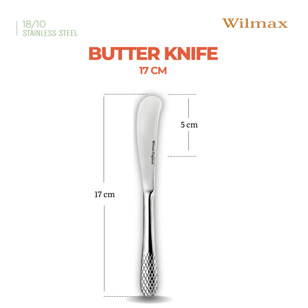 Wilmax Butterdose 19 cm Porzellan Weiß mit Edelstahlmesser Set WL-996109/A-999216/1B