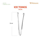 Wilmax Eiszange 15 cm Silber aus Edelstahl