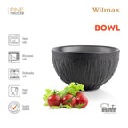 Wilmax Schale 1000 ml Schwarz Porzellan WL-664117/A