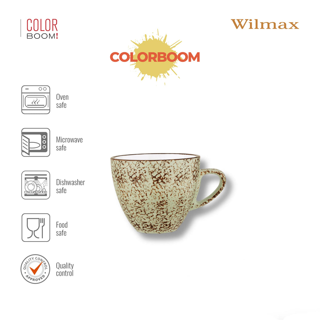 Wilmax Tasse 75 ml Pistazie aus Porzellan