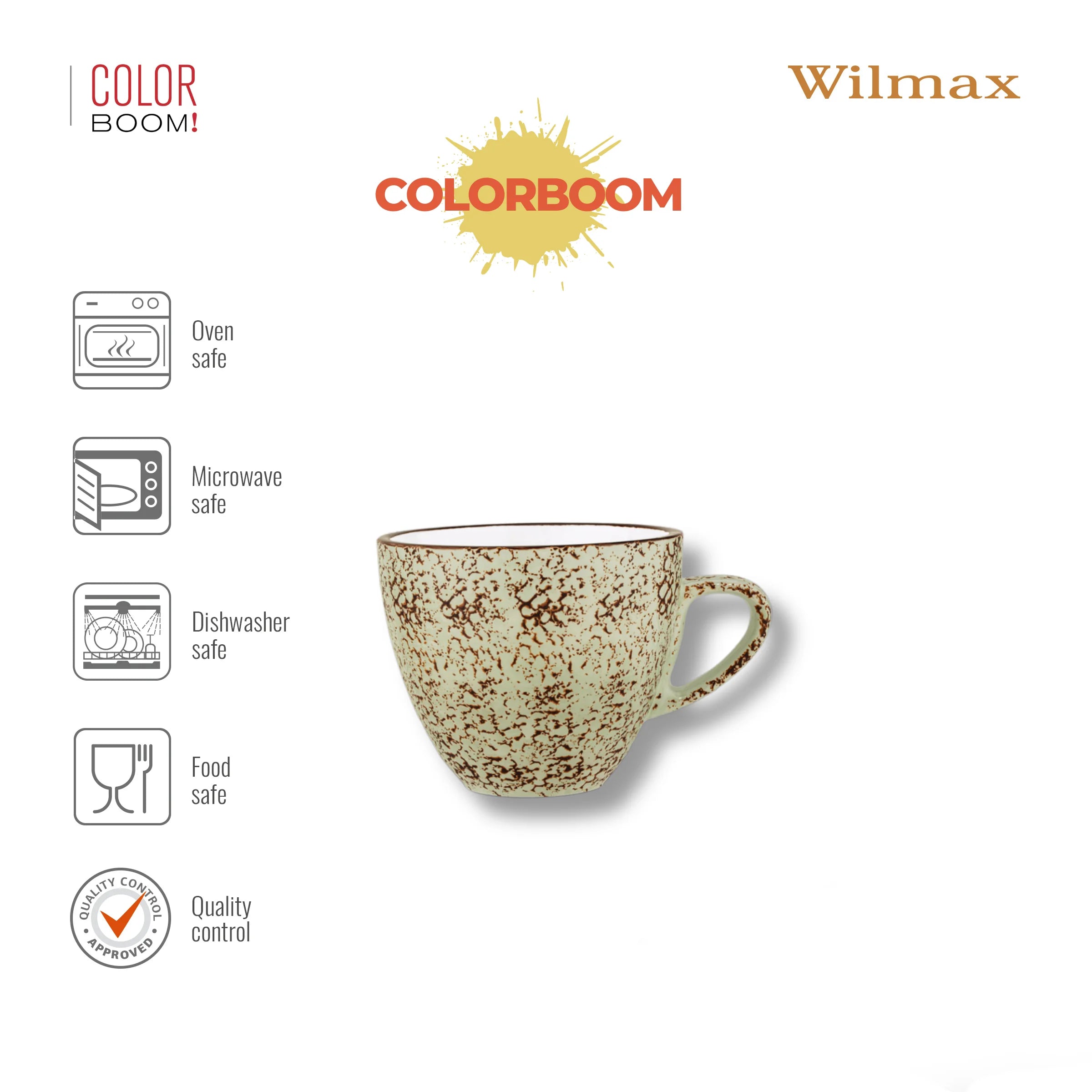 Wilmax Tasse 75 ml Pistazie aus Porzellan