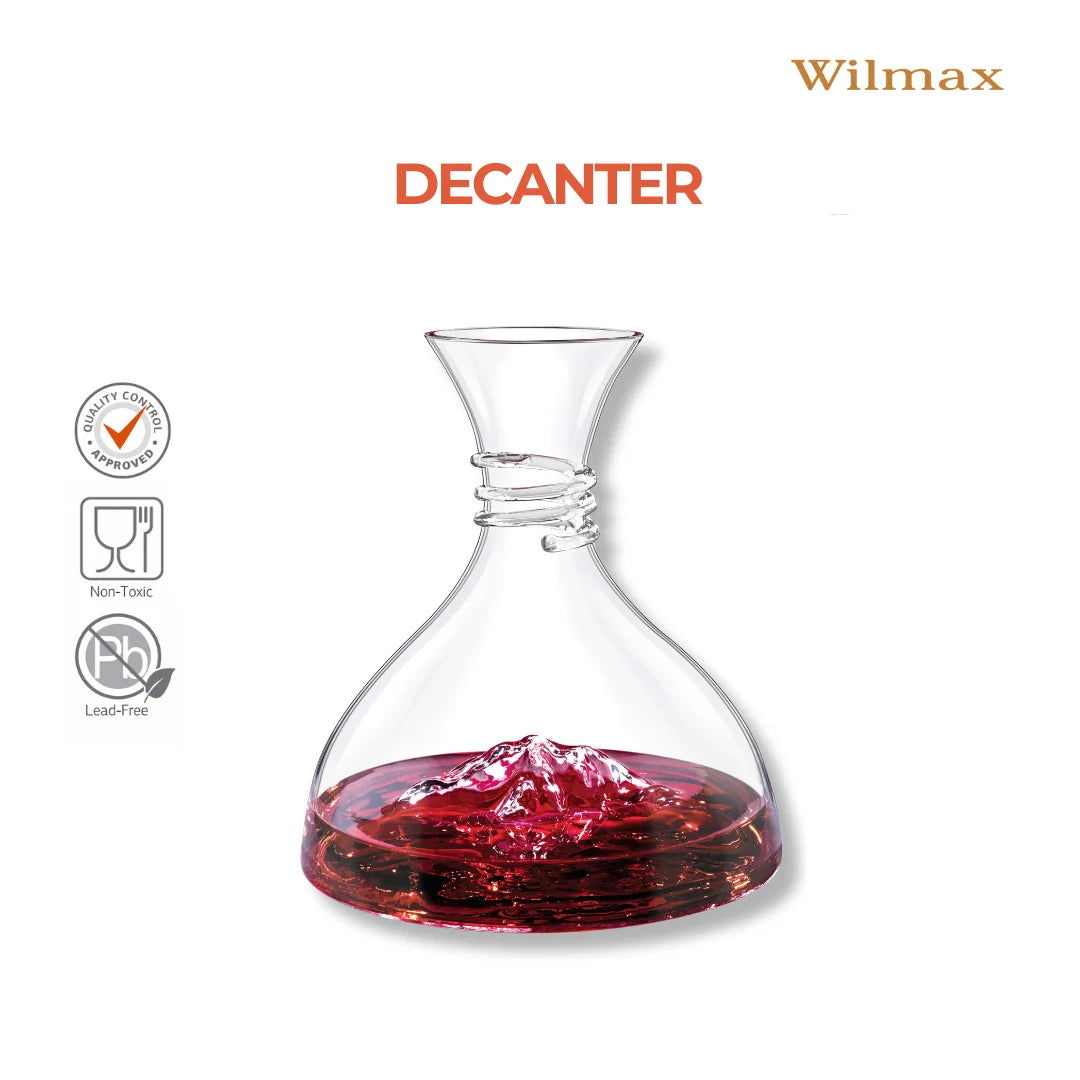 Wilmax Weindekanter 1500 ml Transparent aus Wilmax Crystalline-Serie