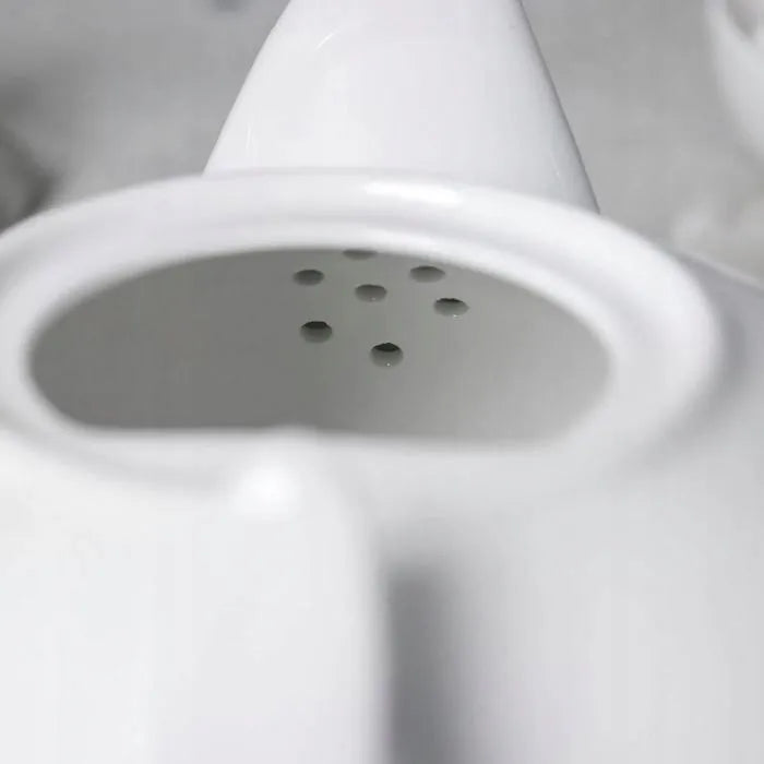 Wilmax Kaffee- und Teekanne mit integriertem Ausgusssieb 450 ml Weiß aus Porzellan