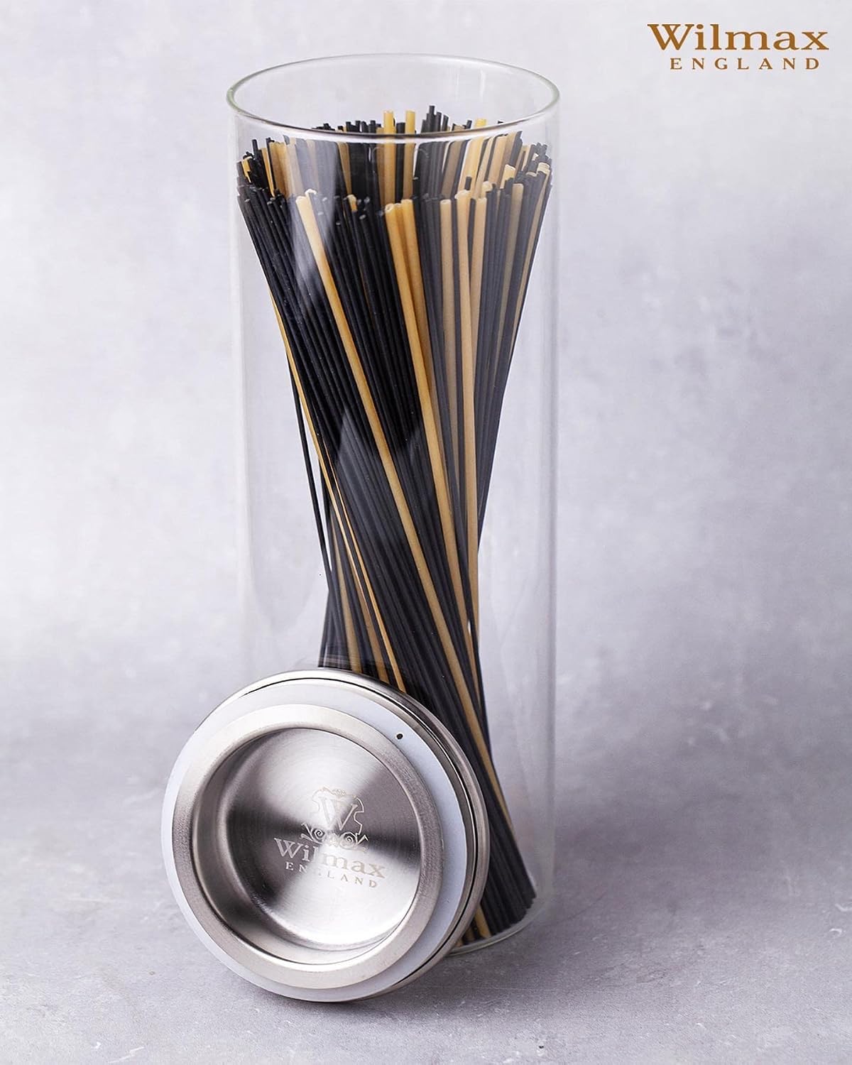 Wilmax Vorratsglas mit Edelstahldeckel 3er-Set