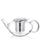 Wilmax Teekanne 1550 ml mit Edelstahlfilter Transparent aus Thermoglas