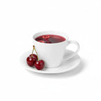Wilmax Tasse mit Untertassen 180 ml 2er-Set Weiß aus Porzellan