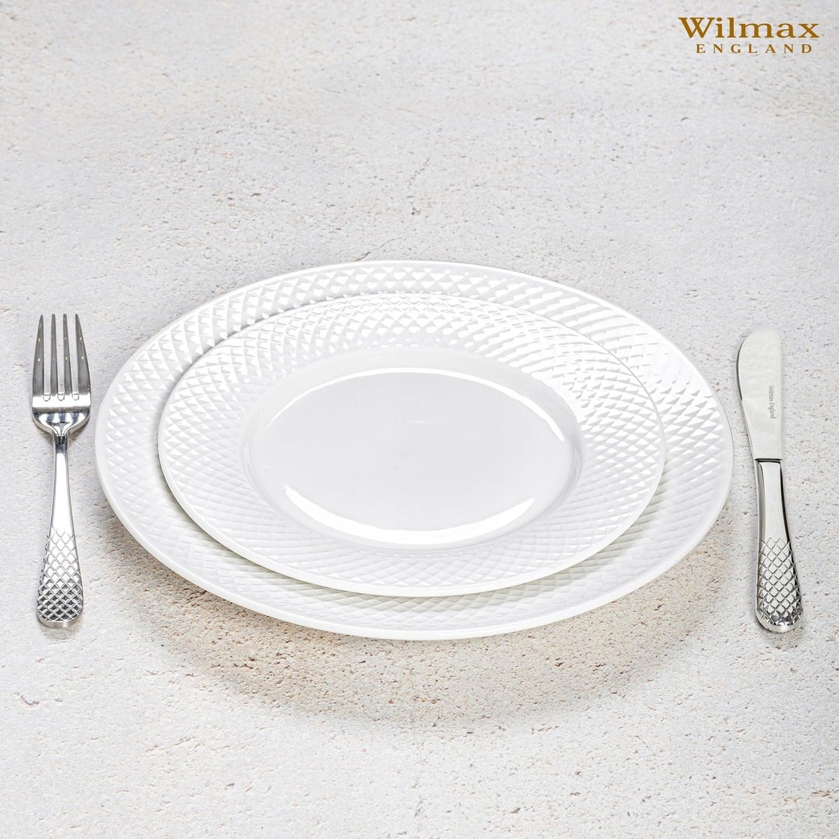 Wilmax Teller 18 cm 6er-Set Weiß aus Porzellan