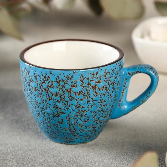 Wilmax Tasse 300 ml Blau aus Porzellan