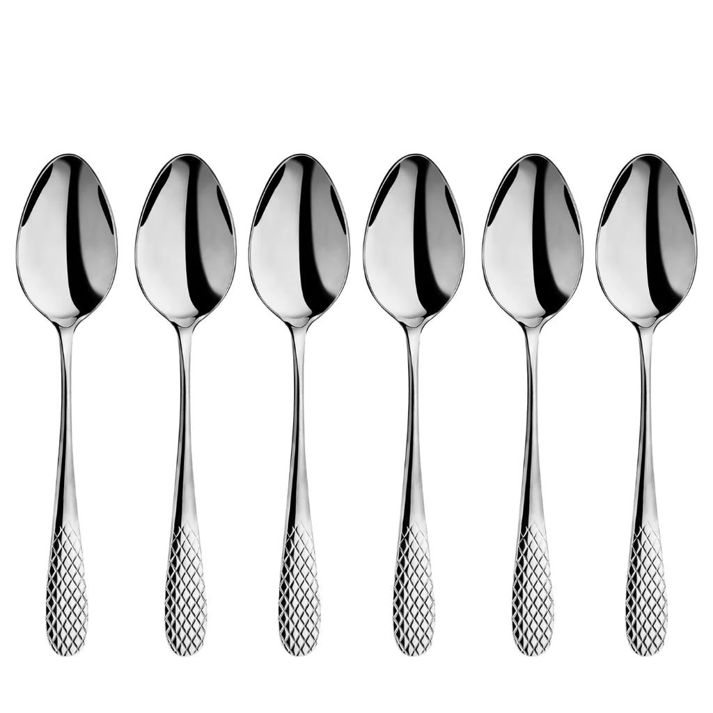 Wilmax Esslöffel 21 cm 6er-Set Silber aus Edelstahl