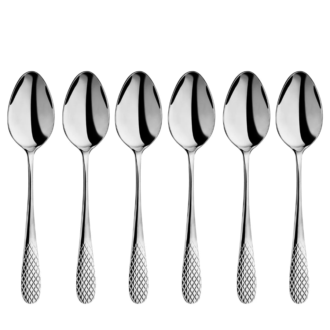 Wilmax Esslöffel 21 cm 6er-Set Silber aus Edelstahl