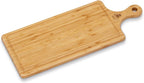 Wilmax Servierbrett mit Griff 66 × 20 cm Natur aus Bambus