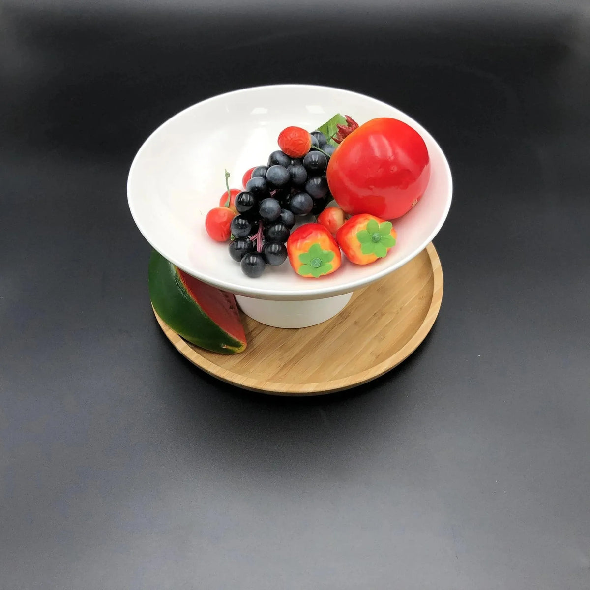 Wilmax Obstschale 24 × 11,5 cm Weiß aus Porzellan