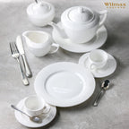 Wilmax Dessertteller Ø 20 cm 2er-Set Weiß aus Porzellan für Kuchen