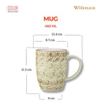 Wilmax Becher 460 ml Pistazie aus Porzellan