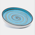 Wilmax Teller 23 cm 2er-Set Blau aus Porzellan