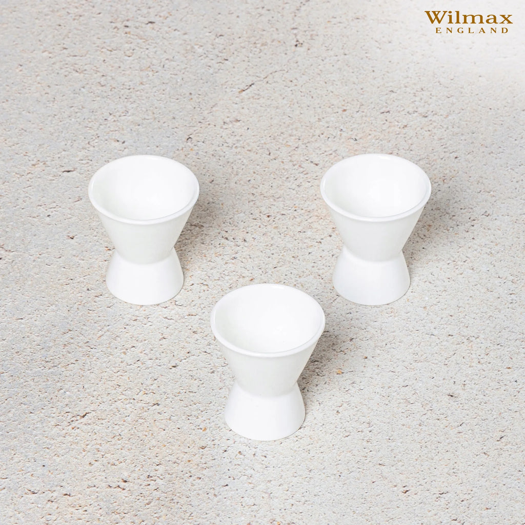 Wilmax Eierbecher 4,5 × 5,5 cm Weiß aus Porzellan