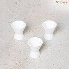 Wilmax Eierbecher 4,5 × 5,5 cm Weiß aus Porzellan