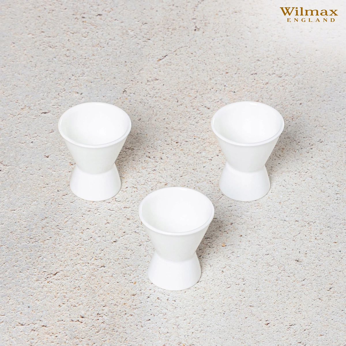 Wilmax Eierbecher 4,5 × 5,5 cm Weiß aus Porzellan