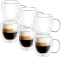 Wilmax Doppelwandige Tasse 200 ml 6er-Set Transparent