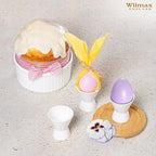 Wilmax Eierbecher 4,5 × 5,5 cm Weiß aus Porzellan