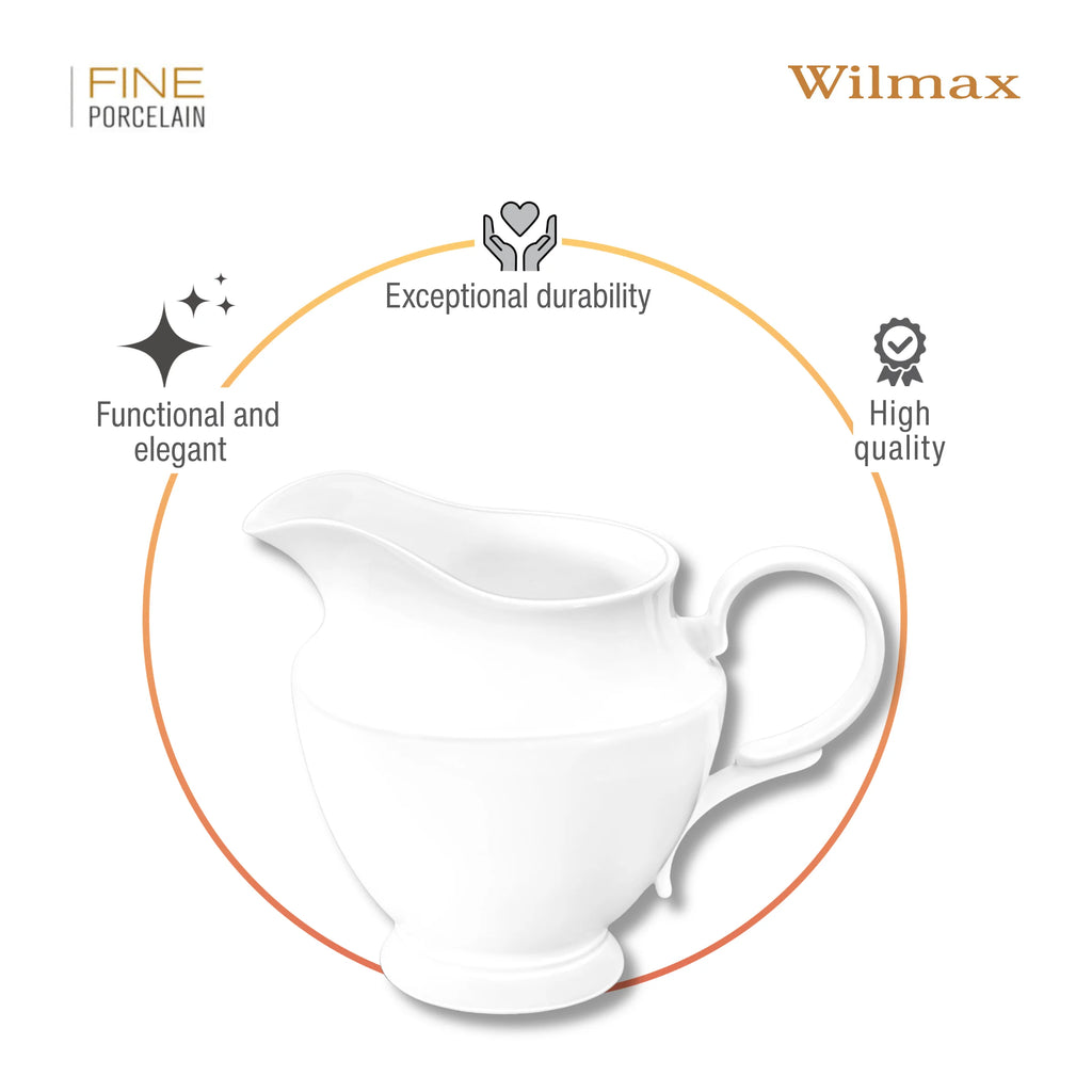 Wilmax Krug 1,7 Liter Weiß aus Porzellan