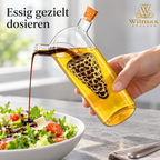Wilmax Öl- und Essigflasche 250/50 ml Transparent aus Glas