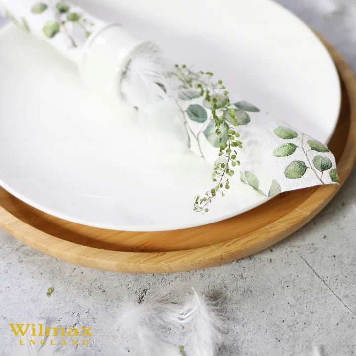 Wilmax Speiseteller 23 cm Weiß aus Porzellan