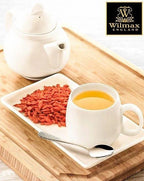 Wilmax Kaffee- und Teekanne mit integriertem Ausgusssieb 500 ml Weiß aus Porzellan