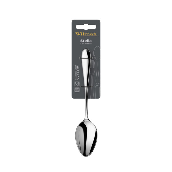 Wilmax Tafellöffel 21 cm 2er-Set Silber aus Edelstahl