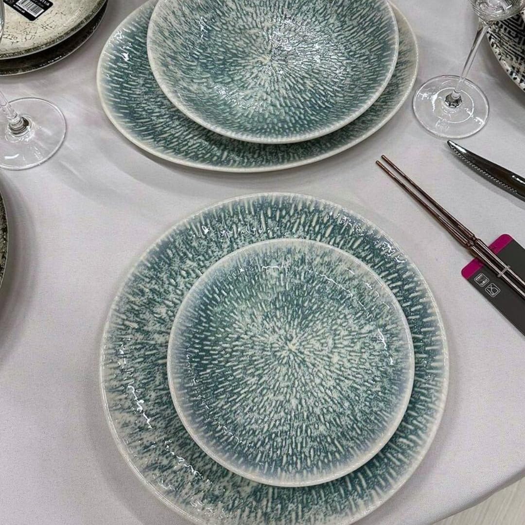 Wilmax Teller 27 cm 2er-Set Mehrfarbig aus Porzellan