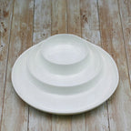 Wilmax Geteilter Servierteller 25,5 cm Weiß aus Porzellan