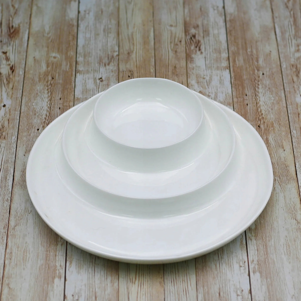 Wilmax Geteilter Servierteller 25,5 cm Weiß aus Porzellan