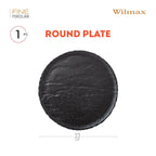 Wilmax Teller SlateStone Rund Schwarz 33 cm Porzellan WL-661129/A