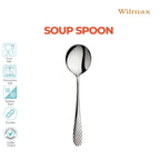 Wilmax Suppenlöffel 18 cm Edelstahl 2er Set WL-999220/2B