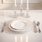 Wilmax Platzteller Ø 33 cm Transparent aus Glas