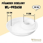 Wilmax Servierplatte 25,5 cm Weiß aus Porzellan