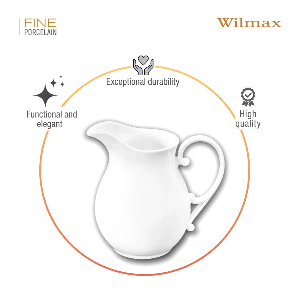 Wilmax Sahnekännchen 290 ml Weiß Porzellan WL-995041/1C