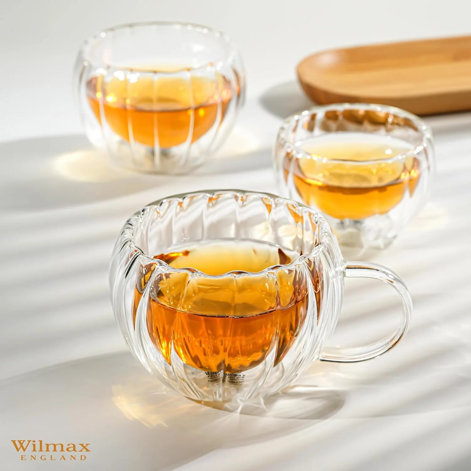 Wilmax Doppelwandiger Thermobecher 300 ml 2er-Set Transparent