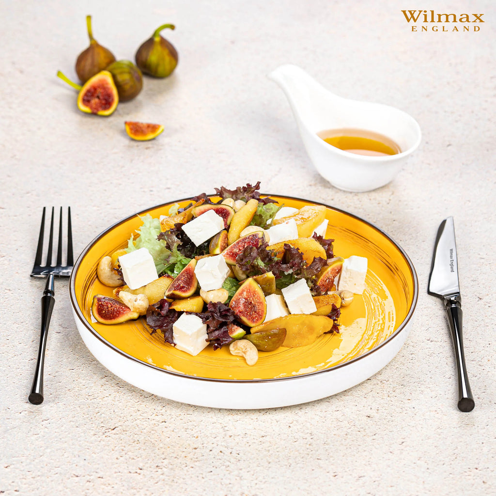 Wilmax Teller 28 cm Gelb aus Porzellan