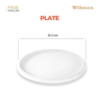 Wilmax Dessertteller 21,5 cm Weiß aus Porzellan
