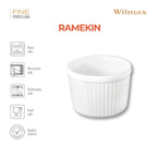 Wilmax Ramekin Ø 8,5 cm 260 ml Weiß aus Porzellan