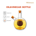 Wilmax Öl- und Essigflasche 300/60 ml Transparent aus Glas