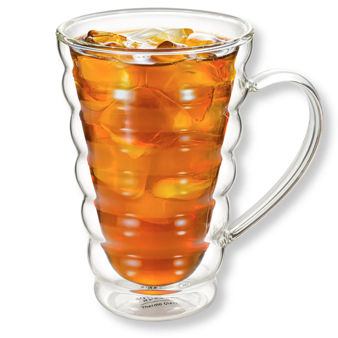 Wilmax Doppelwandiger Thermobecher 250 ml Transparent aus Glas