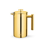 Wilmax Doppelwandige French Press 1000 ml Gold aus Edelstahl