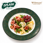 Wilmax Servierplatte 30 cm Grün aus Porzellan