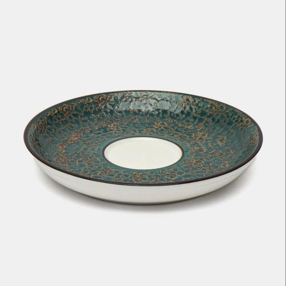 Wilmax Untertasse 15 cm Grün aus Porzellan
