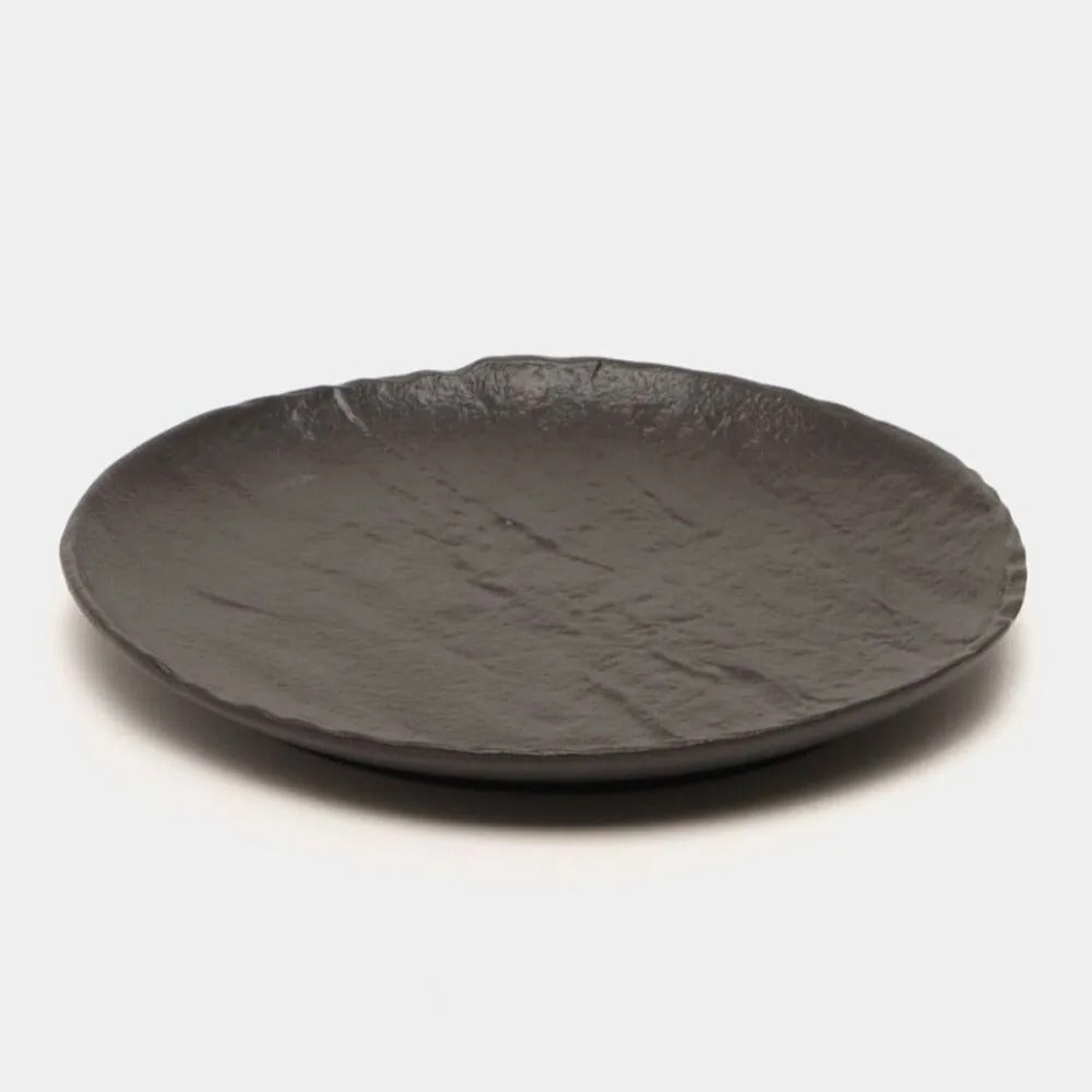 Wilmax Runder Teller 15,5 cm Schwarz aus Porzellan